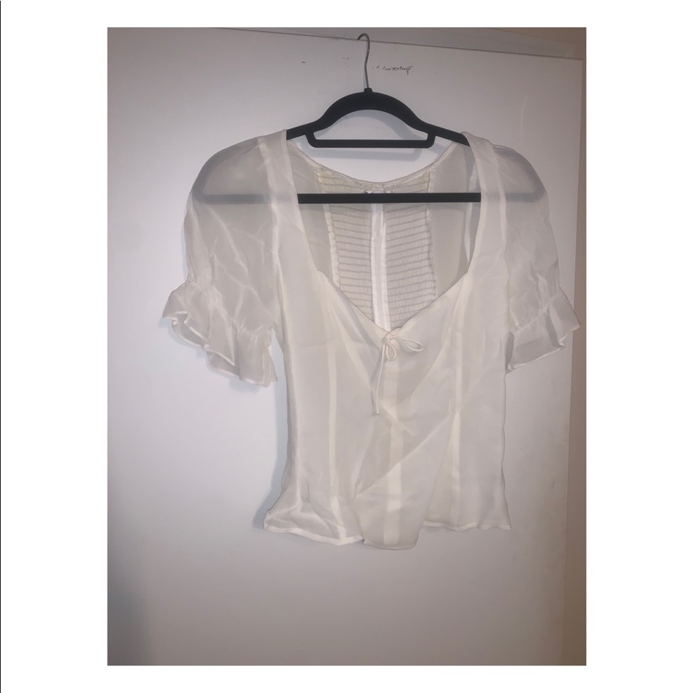 Reformation White Blouse